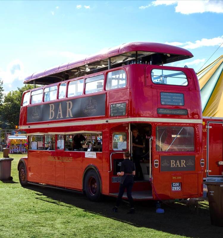 Mobile London Bus Bar For Event Hire Eventful Bars